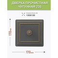 Дверка прочистная "Везувий 235" БРОНЗА